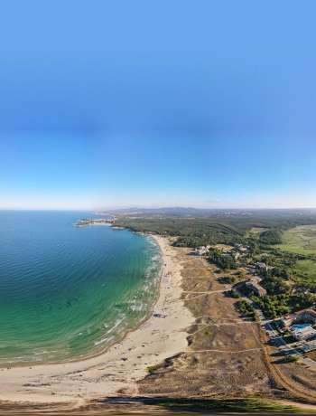 Ujen plaj panorama