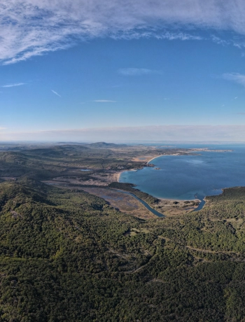 Устието на ропотамо дрон панорама